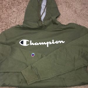 Olive Green Champion Hoodie!!!